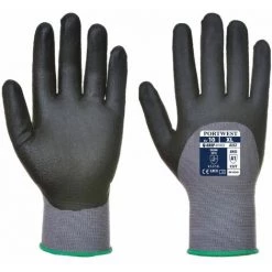 Gants De Manutention Anti-abrasion Portwest DERMIFLEX ULTRA Gris / Noir 7 - Gris / Noir