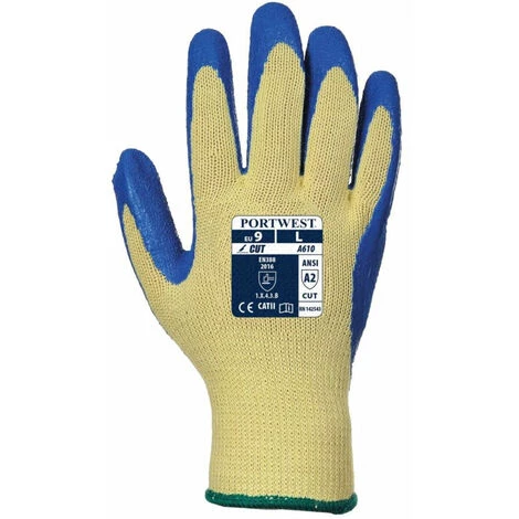Gants Anti-coupure Portwest GRIP LATEX COUPURE 3 Jaune / Bleu 9 - Jaune / Bleu 3 Gants Anti-coupure Portwest GRIP LATEX COUPURE 3 Jaune / Bleu 9 - Jaune / Bleu – Image 3