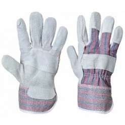 Gants De Travail Croute De Cuir Portwest DOCKER RIGGER Gris 10 - Gris