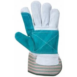 Gants De Travail Portwest DOCKER PAUME DOUBLEE Vert / Gris 10 - Vert / Gris -PORTWEST Soldes 14018509 3