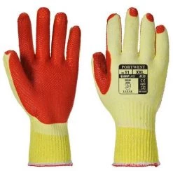 Portwest - Gant High Grip Latex - A135 Taille:XL - Jaune / Orange