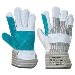 Portwest - Gant Docker Paume Doublée - A230 Taille:3XL - Gris / Vert