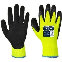 Portwest - Gant Thermique Soft Grip - A143 Taille:XL - Jaune / Noir