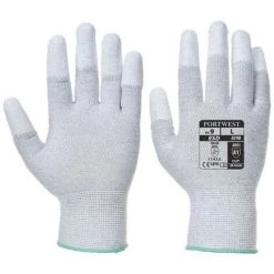 Portwest - Gant Antistatique Doigts Enduit PU - A198 Taille:XL - Gris