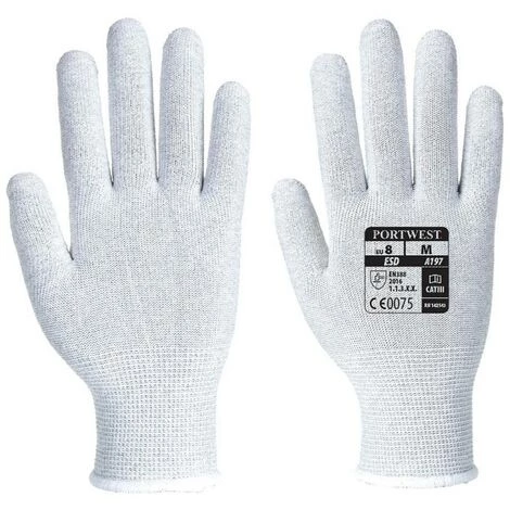 Portwest - Gant Antistatique - A197 Taille:XS - Gris 1 Portwest - Gant Antistatique - A197 Taille:XS - Gris