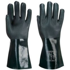 Portwest - Gant PVC 35cm Double Trempage - A835 Taille:XL - Vert