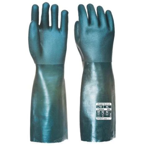 Portwest - Gant PVC 45cm Double Trempage - A845 Taille:XL - Vert 1 Portwest - Gant PVC 45cm Double Trempage - A845 Taille:XL - Vert