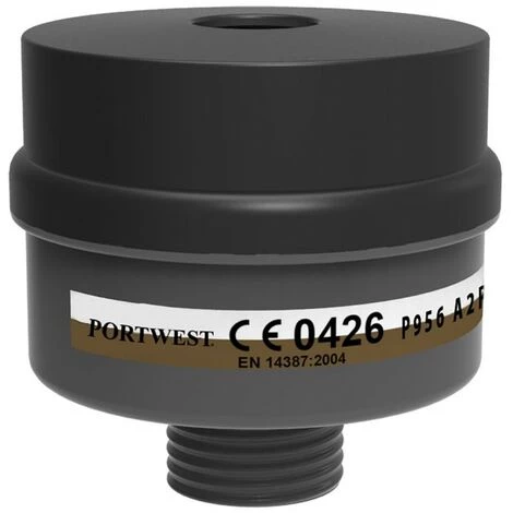 Portwest - Filtre Combiné A2 P3R (4 Unités) - P956 Taille:Unique - Noir 1 Portwest - Filtre Combiné A2 P3R (4 Unités) - P956 Taille:Unique - Noir