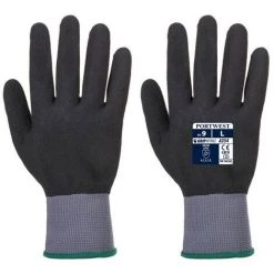 Portwest - Gant Mousse PU Nitrile DermiFlex Ultra Pro - A354 Taille:2XL - Noir