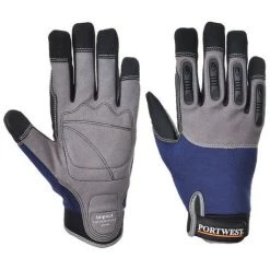 Portwest - Gant Anti-impact Haute Performance - A720 Taille:XL - Bleu Marine