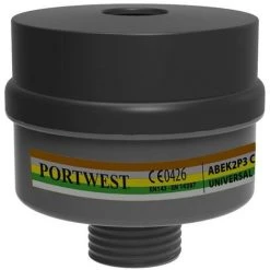 Portwest - Filtre Combiné ABEK 2 P3R (4 Unités) - P976 Taille:Unique - Noir