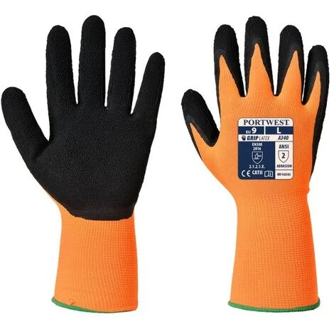Portwest - Gant Grip HV - A340 Taille:S - Orange / Noir 1 Portwest - Gant Grip HV - A340 Taille:S - Orange / Noir
