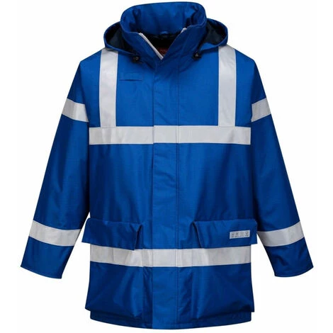 Veste De Pluie Anti-statique Portwest BIZFLAME RAIN Bleu Royal XXL 1 Veste De Pluie Anti-statique Portwest BIZFLAME RAIN Bleu Royal XXL