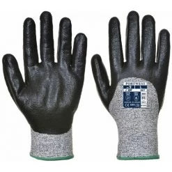 Gants Anti-coupures Portwest Mousse Nitrile A621 Enduits 3/4 Noir 9 - Noir