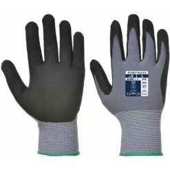 Gants Dermiflex Portwest PU Mousse Nitrile A350 Noir 8 - Noir