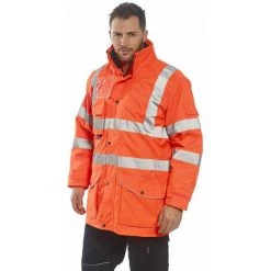 Parka Haute Visibilité 7 En 1 Portwest Traffic GO/RT Orange Fluo XL