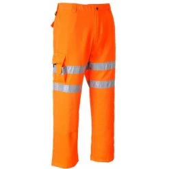 Pantalon Haute Visibilité Portwest Métiers Du Rail Orange XXL