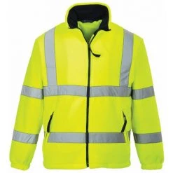 Polaire Haute Visibilité Portwest Doublé Filet Jaune XL