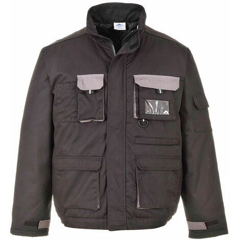 Blouson De Travail Matelassé Portwest CONTRAST TEXO Noir Poches Grises M 1 Blouson De Travail Matelassé Portwest CONTRAST TEXO Noir Poches Grises M