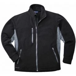Blouson Polaire Portwest Bicolore Texo Noir Poches Grises 3XL