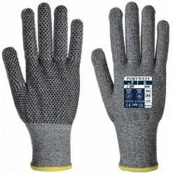 Gants Anti-coupures Portwest A640 Sabre à Picots PVC Gris 10
