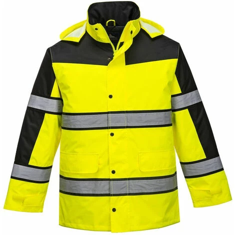 Parka Haute Visibilité Portwest HiVis Bicolore Jaune / Noir L 1 Parka Haute Visibilité Portwest HiVis Bicolore Jaune / Noir L