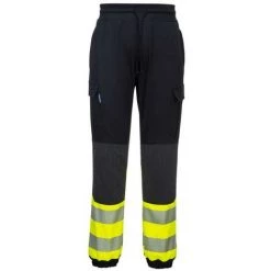 Portwest - KX3 Pantalon Flexi HV - KX341 Taille:3XL - Noir / Jaune