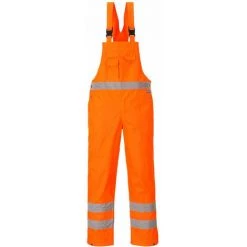 Cotte à Bretelles Haute Visibilité Portwest HiVis Non Doublée Orange Fluo 3XL