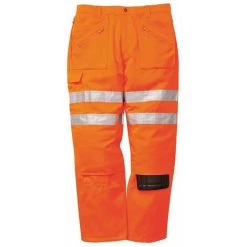 Pantalon De Travail Haute Visibilité Portwest Action Rail Orange XXL - Orange