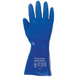 Gants PVC Manchette 30cm Portwest Bleu 9 - Bleu