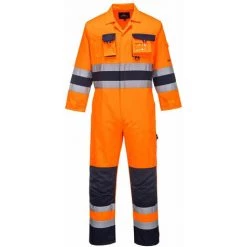 Combinaison Haute Visibilité Portwest Nantes Orange / Marine XL
