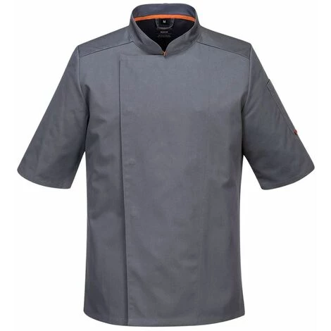 Veste Cuisine Manches Courtes Maille Respirable Portwest Gris S 1 Veste Cuisine Manches Courtes Maille Respirable Portwest Gris S