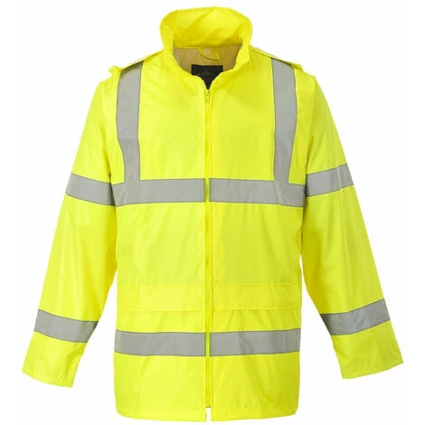 Veste De Pluie Haute Visibilité Portwest Jaune XS - Jaune 1 Veste De Pluie Haute Visibilité Portwest Jaune XS - Jaune