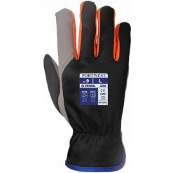 Gants Wintershield A280 Portwest Noir / Orange 9