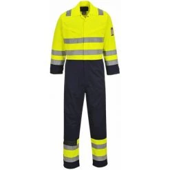 Combinaison De Travail Haute Visibilité Multirisques Portwest Modaflame Jaune / Marine XXL