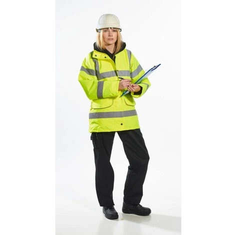 Parka De Travail Femme Haute Visibilité Portwest Traffic Jaune XS 2 Parka De Travail Femme Haute Visibilité Portwest Traffic Jaune XS – Image 2