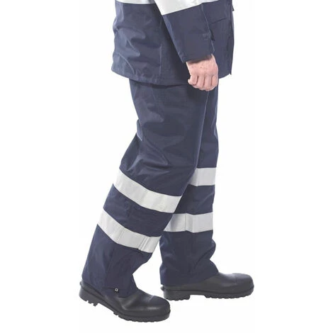Pantalon De Pluie Multirisques Portwest Bizflame Bleu Marine XL - Bleu Marine 2 Pantalon De Pluie Multirisques Portwest Bizflame Bleu Marine XL - Bleu Marine – Image 2