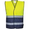 Gilet Sécurité Haute Visibilité Portwest Bicolore Jaune / Bleu Marine XXL - XXXL