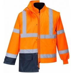 Parka Bicolore 5-en-1 Portwest EXECUTIVE Orange / Marine S