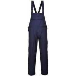 Cotte à Bretelles Ignifugé Portwest Bizflame Bleu Marine XL