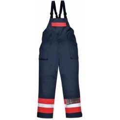 Cotte à Bretelles Ignifugée Bicolore Antistatique Portwest Bizflame Marine XXL - Marine