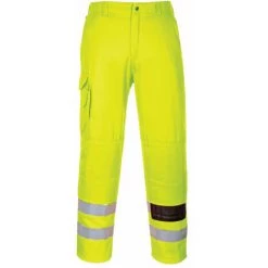 Pantalon Haute Visibilité Portwest Combat Polycoton Genouillères Jaune 3XL