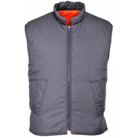 Gilet Sans Manches Haute Visibilité Froid Portwest Réversible Orange XXL 2 Gilet Sans Manches Haute Visibilité Froid Portwest Réversible Orange XXL â Image 2