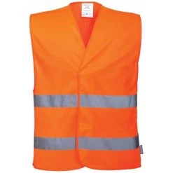 Gilet Haute Visibilité Double Ceinture Portwest Vest-Port Orange XXL - XXXL - Orange