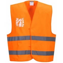 Gilet Haute Visibilité Avec Porte-badge Double Entrée Portwest Vest-Port Orange XXL - XXXL - Orange