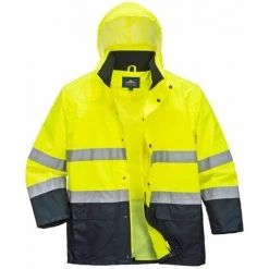 Veste De Pluie Haute Visibilité Portwest Bicolore Jaune / Marine XXL - Jaune / Marine