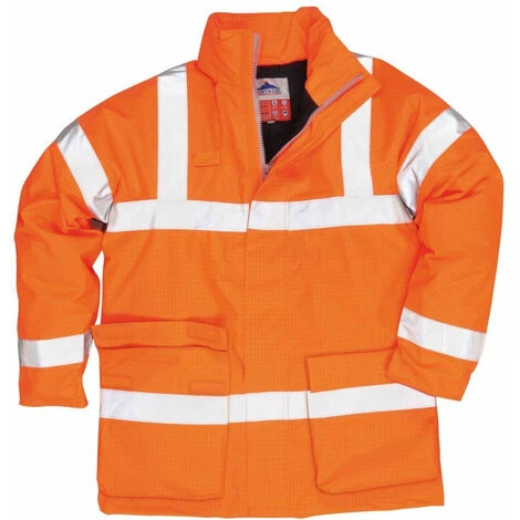 Parka Ignifugé Haute Visibilité Antistatique Portwest Bizflame Rain Orange 3XL 1 Parka Ignifugé Haute Visibilité Antistatique Portwest Bizflame Rain Orange 3XL