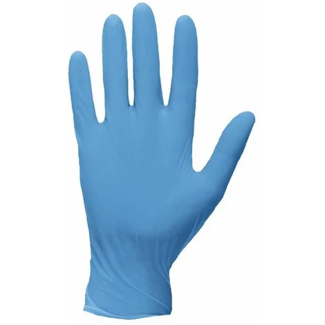 PORTWEST Gants Jetables En Nitrile Extra-fort Non Poudré Cat 1 (lot De 100) Bleu 10 - Bleu 1 PORTWEST Gants Jetables En Nitrile Extra-fort Non Poudré Cat 1 (lot De 100) Bleu 10 - Bleu