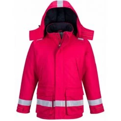 Parka Ignifugée Portwest Antistatique Hiver Rouge XL
