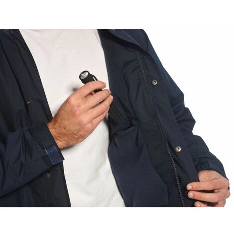 Parka Imperméable Respirante Doublé Polaire Portwest Arbroath Marine 5XL 3 Parka Imperméable Respirante Doublé Polaire Portwest Arbroath Marine 5XL – Image 3